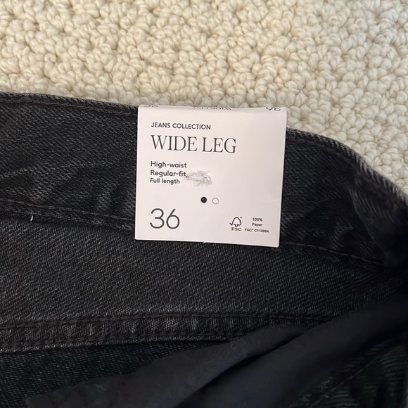 High waist wide leg jeans - Picture 3 of 3